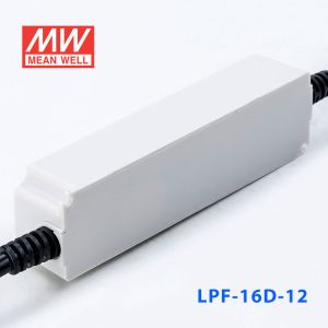 LPF-16D-12 16W  12V 1.34A  恒压+恒流PFC高效率塑壳IP30防水调光LED电源