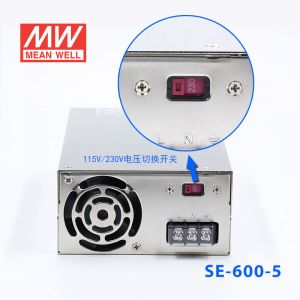 SE-600-5 600W 5V100A 单路输出明纬电源(SE系列-内置有外壳) 