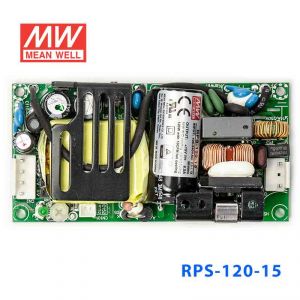 RPS-120-15 120W 15V 5.6A 单路输出微漏电低空载损耗医用无外壳明纬开关电源