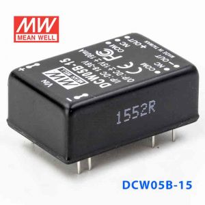 DCW05B-15  5W  18~36V  输入  ±15V  稳压双路输出明纬DC-DC转换模块电源