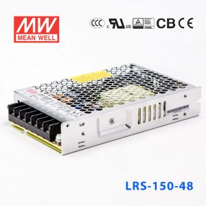  LRS-150-48 158.4W 48V3.3A输出（输入电压开关选择型)明纬超薄高性能开关电源