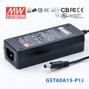 GST60A15-P1J 60W 15V4A高效能低空载损耗绿色节能桌上型适配器