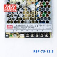 RSP-75-13.5 75W 13.5V5.6A单路输出低厚度带功率因素校正CCC认证明纬开关电源