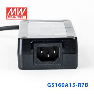 GS160A15-R7B 160W 15V9.6A 输出绿色能源明纬电源适配器(三线插口)