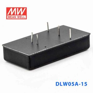 DLW05A-15  5W  9~18V  输入  ±15V  稳压双路输出明纬DC-DC转换模块电源