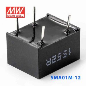 SMA01M-12  1W  12V-12V  非稳压单路输出明纬DC-DC转换模块电源