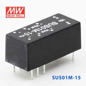 SUS01M-15  1W  12V-15V  非稳压单组输出明纬DC-DC转换模块电源