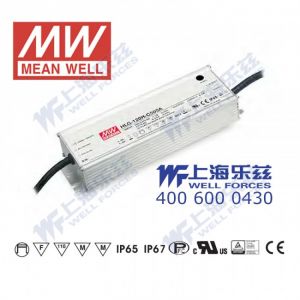 HLG-120H-C350D 150W  宽范围输入 215~430V 350mA 强耐环境高压恒流输出PFC高效铝壳IP67防水LED电源(定时调光)