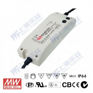 HLN-60H-36A  60W  36V 1.7A  高电压输入恒压+恒流PFC塑壳IP64防水LED电源(恒压值恒流值可设定) 