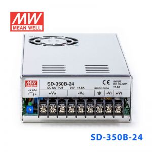 SD-350B-24  350W 19~36V  输入  24V  14.6A  输出有外壳明纬DC-DC转换电源