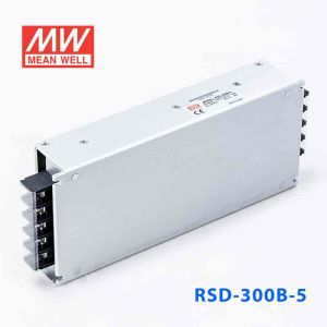 RSD-300B-5 300W  14.4-33.6V 输入 5V 42A  铁路用外壳型单路输出DC-DC转换明纬开关电源