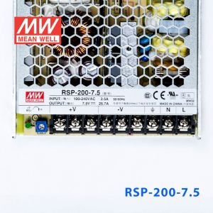 RSP-200-7.5 200W 7.5V26.7A 单路输出带功率因素校正超薄型明纬开关电源 