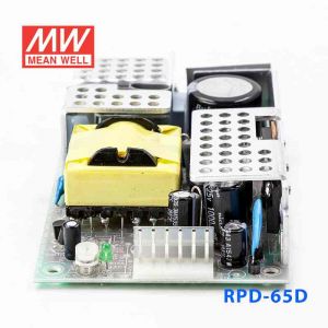 RPD-65D  65W +24V  29A +5V 1.5A  双路输出无外壳PCB板明纬开关电源