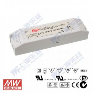 PLC-30-36  30W  36V  0.84A   端子台接线恒压+恒流PFC塑壳防水LED电源(恒压恒流值可设定) 