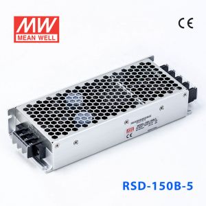 RSD-150B-5  150W  14.4~33.6V 输入 5V 30A  输出铁道专用明纬DC-DC转换电源 