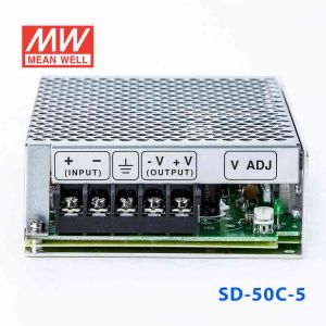 SD-50C-5  50W  36~72V  输入 5V 10A  输出有外壳明纬DC-DC转换电源