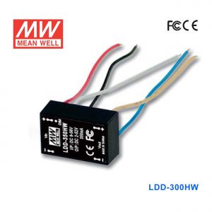 LDD-300HW 15W 9～56V输入,2～52V300mA输出DC-DC降压型恒流LED驱动器(引线型)