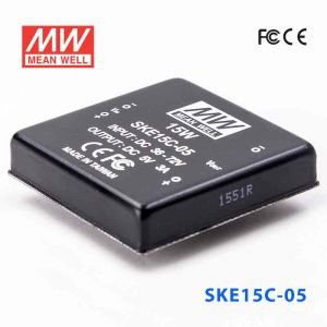 SKE15C-05  15W  36~72V  输入  5V  单路输出明纬DC-DC转换模块电源