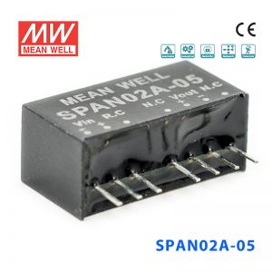 SPAN02A-05 2W 9~18V 转 5V 0.4A 非稳压单路输出DC-DC模块电源