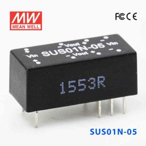 SUS01N-05  1W  24V-5V  非稳压单组输出明纬DC-DC转换模块电源