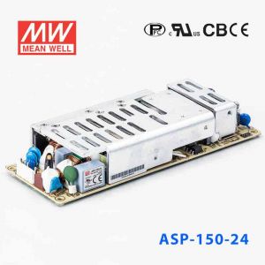 ASP-150-24  150W  24V 6.3A  单路输出带PFC功能无外壳PCB板明纬开关电源