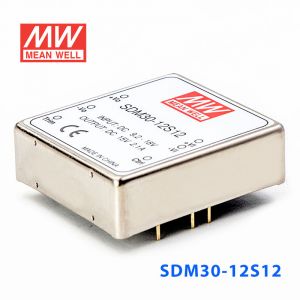 SDM30-12S12  30W  9~18V  输入  12V  稳压单路输出明纬DC-DC转换模块电源