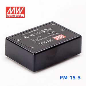 PM-15-5  15W  5V 3A  微漏电塑封Class2单路输出板上型医用明纬开关电源