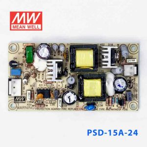 PSD-15A-24  15W  9.2~18V  输入  24V 0.6A  单路输出PCB板明纬DC-DC变换电源