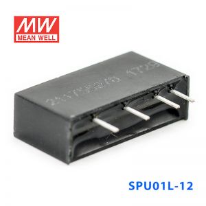 SPU01L-12 1W 5V 转 12V 非稳压单路输出明纬DC-DC转换模块电源