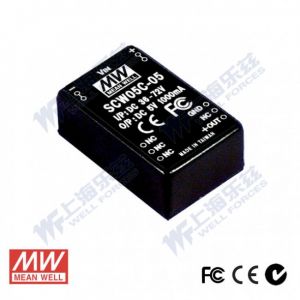 SCW05B-09  5W  18~36V  输入  9V  稳压单路输出明纬DC-DC转换模块电源