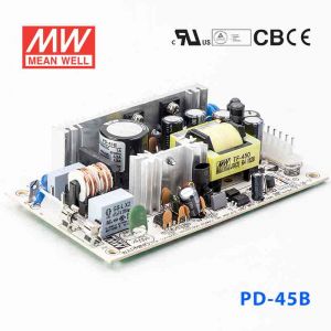 PD-45B  45W +5V 5A +24V 1.8A  双路输出无外壳PCB板明纬开关电源