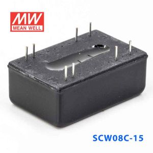 SCW08C-15  8W  36~72V  输入  15V  稳压单路输出明纬DC-DC转换模块电源