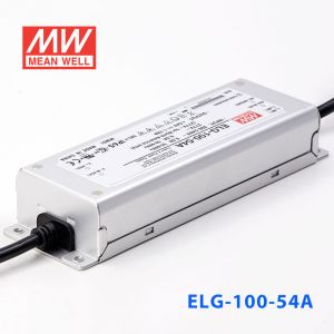 ELG-100-54A    96W    54V   1.78A    A型(电流可调/铝壳IP65防水/180～305Vac输入)明纬PFC防水LED电源