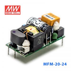 MFM-20-24 台湾明纬20W24V直流稳压PCB裸板开关电源0.9A医疗级