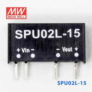 SPU02L-15  2W  5V-15V  非稳压单路输出明纬DC-DC转换模块电源