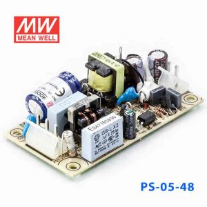 PS-05-48 5W  48V  0.11A   单路输出无外壳PCB板明纬开关电源