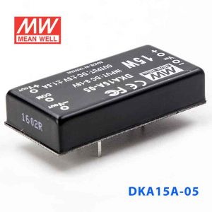 DKA15A-05  15W  9~18V 输入  ±5V 稳压双路输出明纬DC-DC转换模块电源