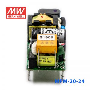 MFM-20-24 台湾明纬20W24V直流稳压PCB裸板开关电源0.9A医疗级