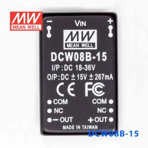 DCW08B-15  8W  18~36V  输入  ±15V  稳压双路输出明纬DC-DC转换模块电源