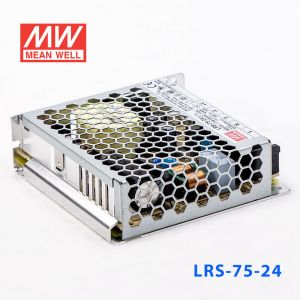 LRS-75-24 76.8W 24V3.2A单路输出超薄型低空载损耗明纬开关电源