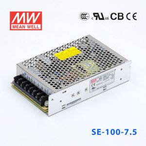 SE-100-7.5 100W 7.5V13.6A单组输出通用型内置有外壳CCC认证明纬开关电源(SE系列-内置有外壳)