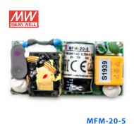 MFM-20-5台湾明纬20W 80~264V输入5V4A输出PCB裸板医疗开关电源