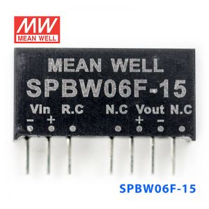 SPBW06F-15 6W 9~36V 转 15V 0.4A 稳压单路输出DC-DC模块电源