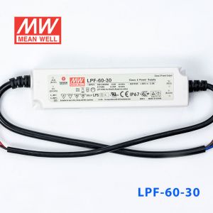 LPF-60-30  60W  30V 2A  恒压+恒流有PFC高效率塑壳IP67防水LED电源