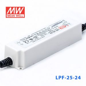 LPF-25-24  25W  24V 1.05A  恒压+恒流有PFC高效率塑壳IP67防水LED电源