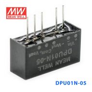 DPU01N-05 1W 24V 转 ±5V  非稳压双路输出明纬DC-DC转换模块电源