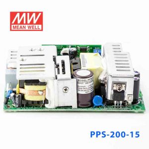 PPS-200-15  200W  15V 13.3A  单路输出带PFC功能无外壳PCB板明纬开关电源