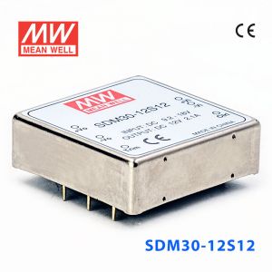 SDM30-12S12  30W  9~18V  输入  12V  稳压单路输出明纬DC-DC转换模块电源