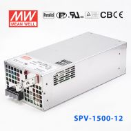 SPV-1500-12 1500W 12V125A 单路输出电压可调PFC明纬开关电源