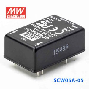 SCW05A-05  5W  9~18V  输入 5V  稳压单路输出明纬DC-DC转换模块电源